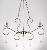 Lampa Sufitowa Maestra 2xE14 Max.40W Patyna Metal/Szkło Przezroczyste 5312211