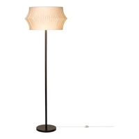 Lotus Lampa Podłogowa 1xE27 Max.60W Czarny/Czarny PVC/Szary 124640104