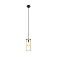 Timeo Lampa Wisząca 1xE27 Max.60W Czarny/Dąb Olejowany/Czarny 19619104