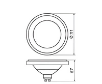 LED ES111 / GU10 15W warm 3000K angle 30st BL DIMM