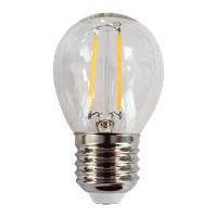 Żarówka Filamentowa LED 2W E27 G45 2700K | biała ciepła