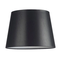 Lampa stołowa na statywie 1xE27 maks. 40W czarne drewno bukowe/przezroczysty kabel PVC/abażur z czarnej tkaniny 6115004