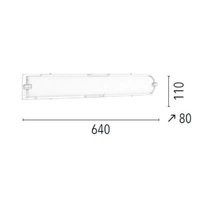 Lampa ścienna ROMY biała 64cm 3480128