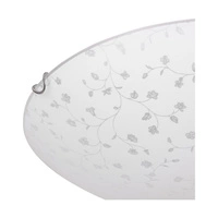 Lampa sufitowa Flora w zestawie 1xLED Zintegrowany 1650lm 2700K 18W Chrom Metal/Biało-Przezroczyste Szkło 4044112