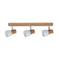 Svantje Lampa Sufitowa 3xE14 Max.40W Dąb Olejowany/Chrom/Biały 2239374