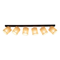 Jute Lampa Sufitowa 6xE27 Max.25W Czarny/Beżowy 56792604