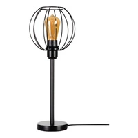 Lampa stołowa Coop 1xE27 maks. 25W Czarny metal/czarny kabel PCV 72480104