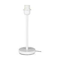 Lampa stołowa Amor 1xE27 maks. 40W biały metal/przezroczysty kabel PVC/szary klosz z tkaniny 7010205110216