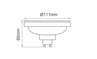 LED bulb ES111 GU10 230V 12W 750lm 45° daylight white 4000K