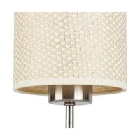 Benita Lampa Stołowa 1xE27 Max. 25W Dąb Olejowany/Nikiel mat/Kremowy-Srebrny 7017400911527