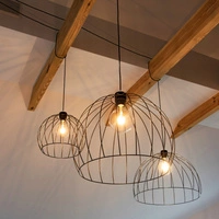 Coop Pendant Lamp 1xE27 Max.60W Black Metal/Black PVC Cable 1881904