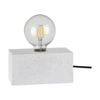 Strong Double Table Lamp 1xE27 Max.25W White Concrete/Black PVC Cable 7370937