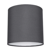 Abażur Cylinder E27 H25 Tkanina Grafitowa A0569