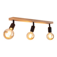 Lampa Sufitowa Tamea 3xE27 Max.60W Dąb Olejowany/Czarny Metal 2037319800000