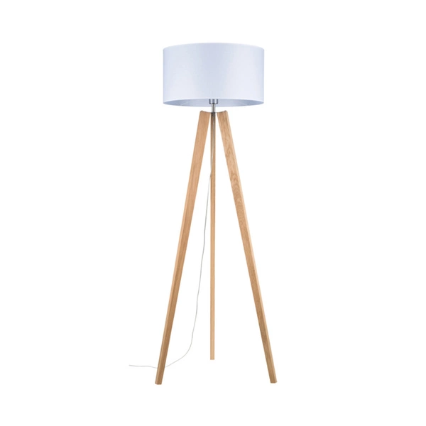 Lotta Floor Lamp 1xE27 Max.60W Oiled Oak/Transparent PVC/White 74301074