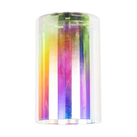 Meno Pendant Lamp 3xE27 Max.60W Black Metal/Transparent PVC Cable/Multicolor Glass 1030420220760