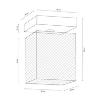 Kinkiet Gittan 1xE27 Max.60W Szary Beton/Chromowany Metal 8172136