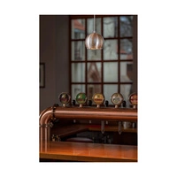 Ball Wood Pendant Lamp Incl. 1xLED GU10 5W Walnut Beech Wood/Satin Metal 5141176