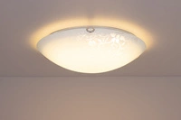Lampa sufitowa California w zestawie 1xLED Zintegrowany 1650lm 2700K 18W Chrom Metal/Biało-Przezroczyste Szkło 4254102