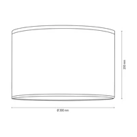 Lampshade Cylinder E27 H30 Gray ECO Fabric A0302