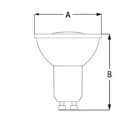 Żarówka LED GU10 230V 6W 3000K | ciepła