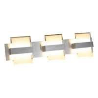 Hana Wall Lamp 3xLED Integrated 660lm 3000K 5W Aluminum Metal/Transparent Glass 1058930