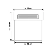 Solar House Number Wall Lamp Incl. 2x0,07W LED Satin Metal/White-Black Synthetic Material 6710102