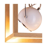 Lampa sufitowa Roy z 1xLED GU10 5W Dąb olejowany/biały metal 5222174