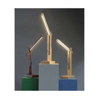 Lampa Stołowa Tukan 1xLED 24V Zintegrowana 490lm 3000K 5,5W Drewno Brzozowe/Antracytowy Kabel z Dotykowym Ściemniaczem 7530160