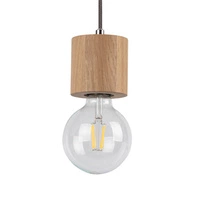 Trongo Okrągła Lampa Wisząca 3xE27 Max.60W Dąb Olejowany/Antracyt Tkanina Kabel 7061374R