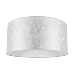 Lampshade Cylinder E27 H20 Silver Fabric A1308