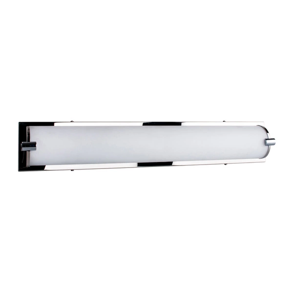 Romy Wall Lamp Incl. LED Integrated 2400lm 3000K 27W Chrome Metal/White Glass 3480128