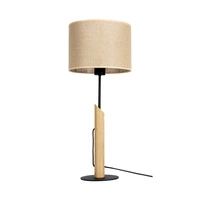 Colette Jute Lampa Stołowa 1xE27 Max.60W Czarny/Dąb Olejowany/Czarny/Beżowy 86214904