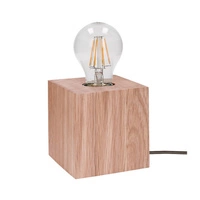 Trongo Square Lampa Stołowa 1xE27 Max.25W Dąb Olejowany/Antracyt 7171174
