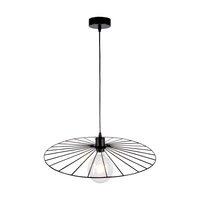 Antonella Pendant Lamp 1xE27 Max.60W Black Metal/Black Fabric Cable 189449104