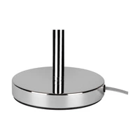Table Lamp Base 1xE27 Max.60W Chrome Metal/Black PVC Cable 7240128B