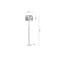 Hoja Floor Lamp 1xE27 Max.60W Black/Oiled Oak/Multicolor 762479104