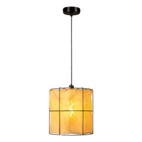 Marinero Pendant Lamp 1xE27 Max.15W LED Black Metal/Black Fabric Cable/Beige Linen Shade 184319104
