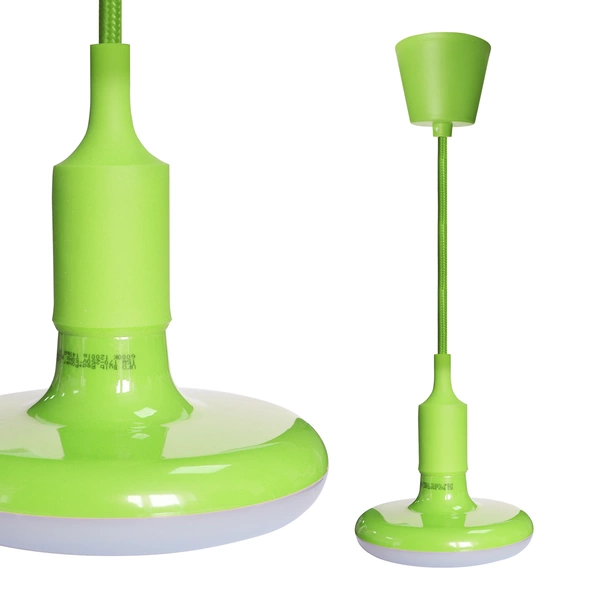 UFO 15W LED GREEN BULB + BRAIDED CABLE