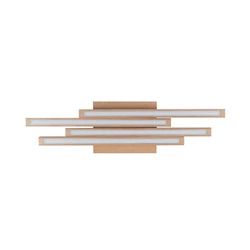 Linus Straight Ceiling Lamp 4xLED 24V Integrated 2240lm 3000K 24W Birch Wood 2242460