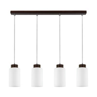 SPOTLIGHT lampa wisząca 4 punktowa drewno bukowe kolor orzech, 1720476 1720476