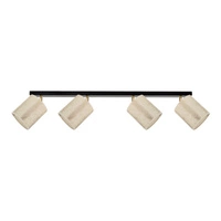 Ora Ceiling Lamp 4xE27 Max.25W Black Metal/Gold Metal/Gold Fabric Shade 96204024