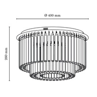 Euphoria Lampa Sufitowa Incl,6xLED 3W Chrom/Transparentny 5971628