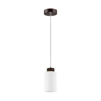 Bosco Lampa Wisząca 1xE27 Max.60W Orzech/Transparentny/Biały 1720176