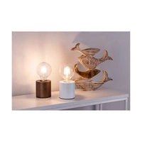 Lampa stołowa Minnie 1xE27 maks. 25W drewno bukowe orzechowe/czarny kabel PVC 7690176