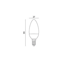 LED E14 4.5W neutral 4000K candle bulb