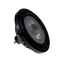 Czarna żarówka LED AR111/ ES111 GU10 - 12W ciepła 3000K