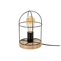 Netuno Lampa Stołowa 1xE27 Max.25W Dąb Olejowany/Czarny 88459174