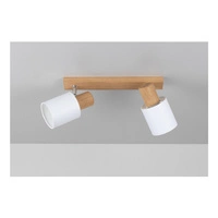 Treehouse Ceiling Lamp 2xE27 Max.25W Oiled Oak/Chrome/White 2236274