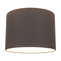 Lampshade Cylinder E27 H0 Gray-Brown Fabric A0930